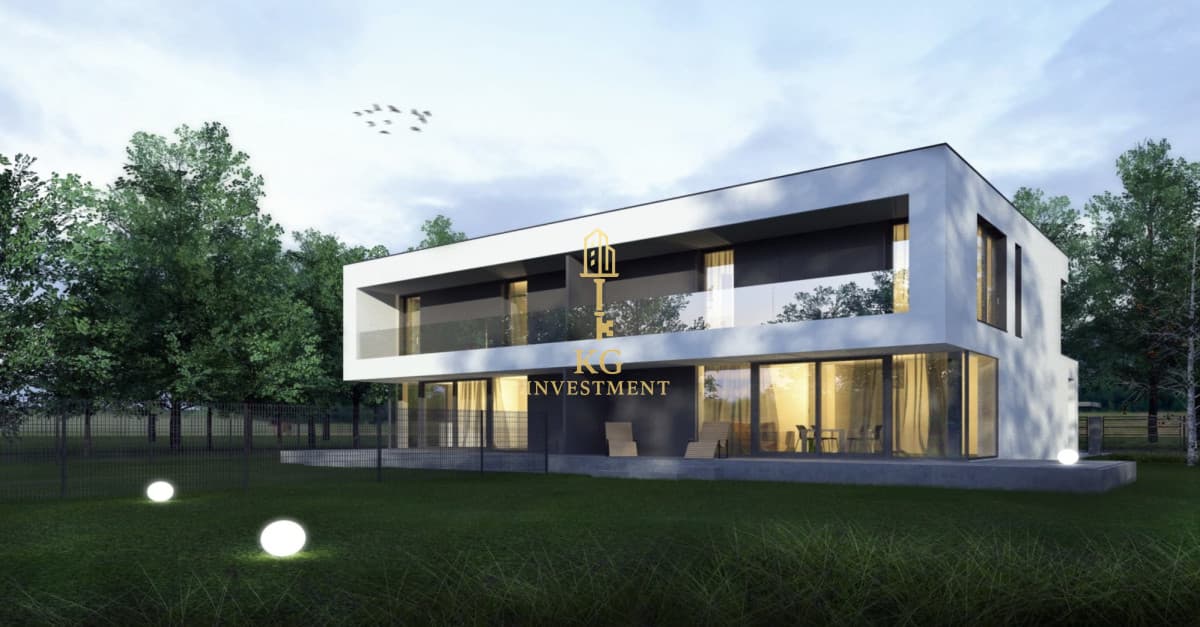 Nowoczesny dom-bliźniak, w stanie deweloperskim - minimalistyczna elegancja w ot